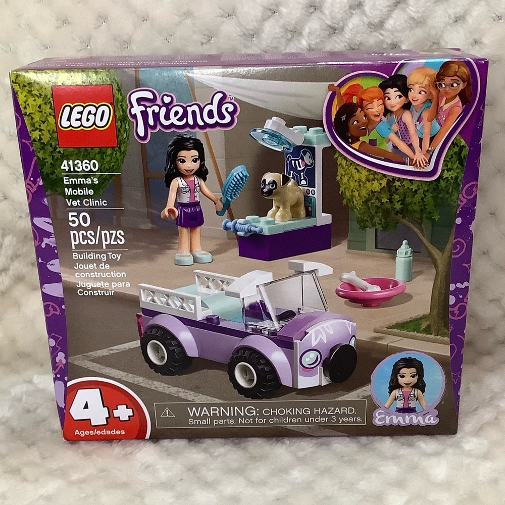 New in Box LEGO Friends Emmas Mobile Pet Clinic 50 Pieces Set 41439 Age 4+
